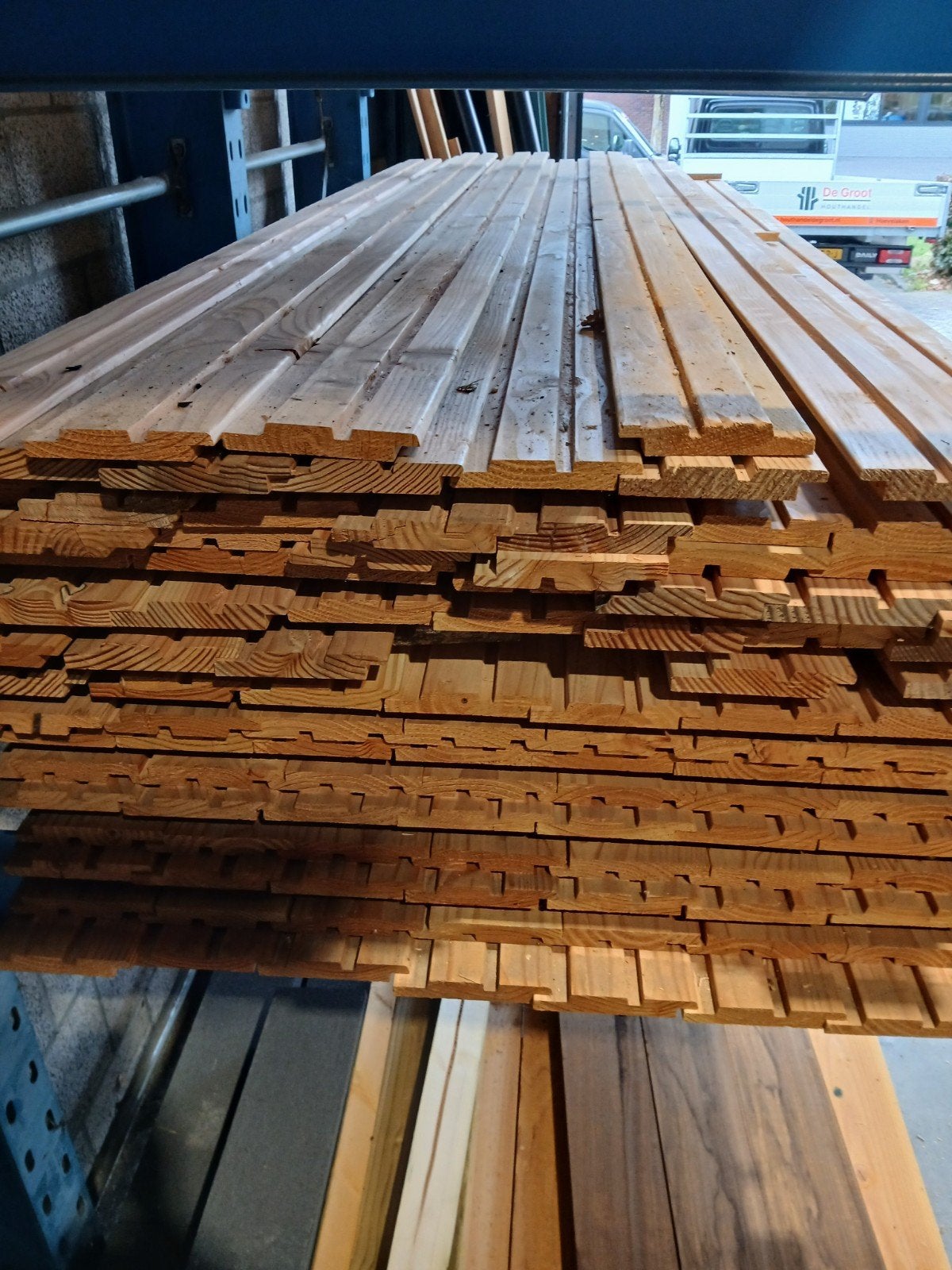 Douglas dubbel rombus/deens rabat, Ophalen, Nieuw, 250 cm of meer, Planken
