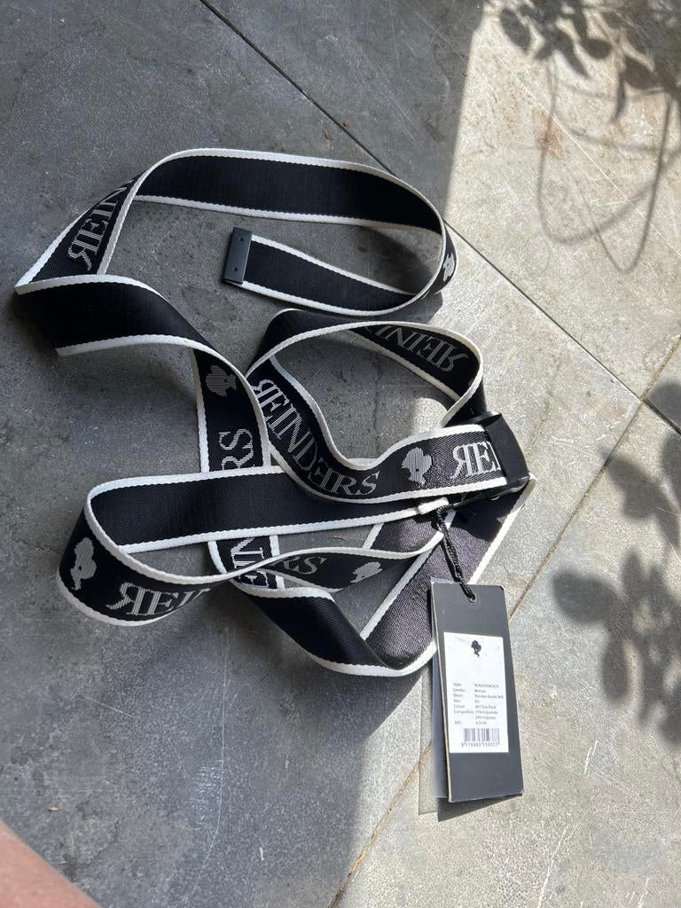 Reinders Buckle Belt Zwart/Wit - Nieuw met kaartjes, Zwart, Nieuw, Heupriem, Ophalen of Verzenden