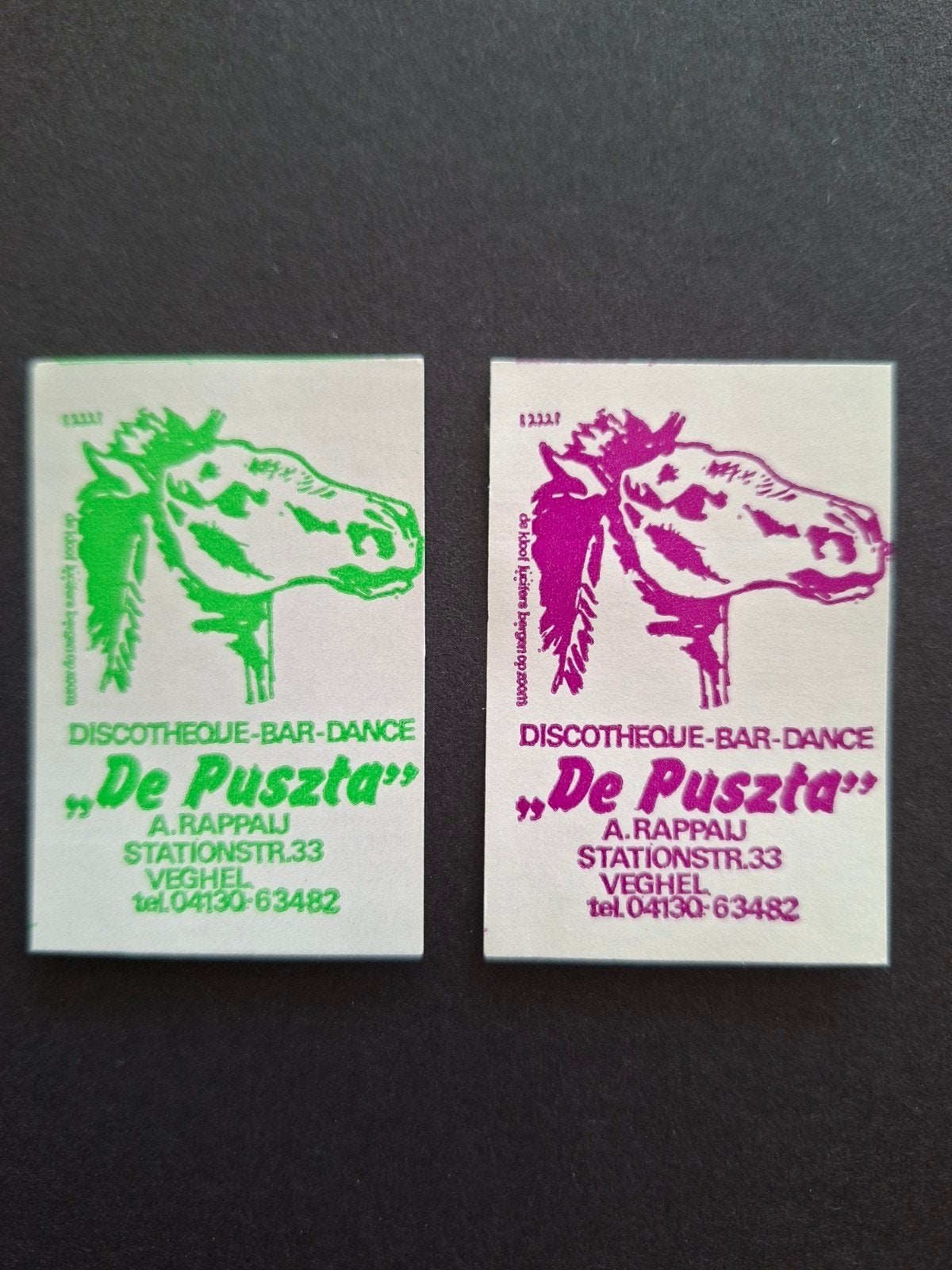 Lucifermerken Veghel "De Puszta" discotheque bar dance, Verzenden, Zo goed als nieuw, Luciferdoosjes of -merken