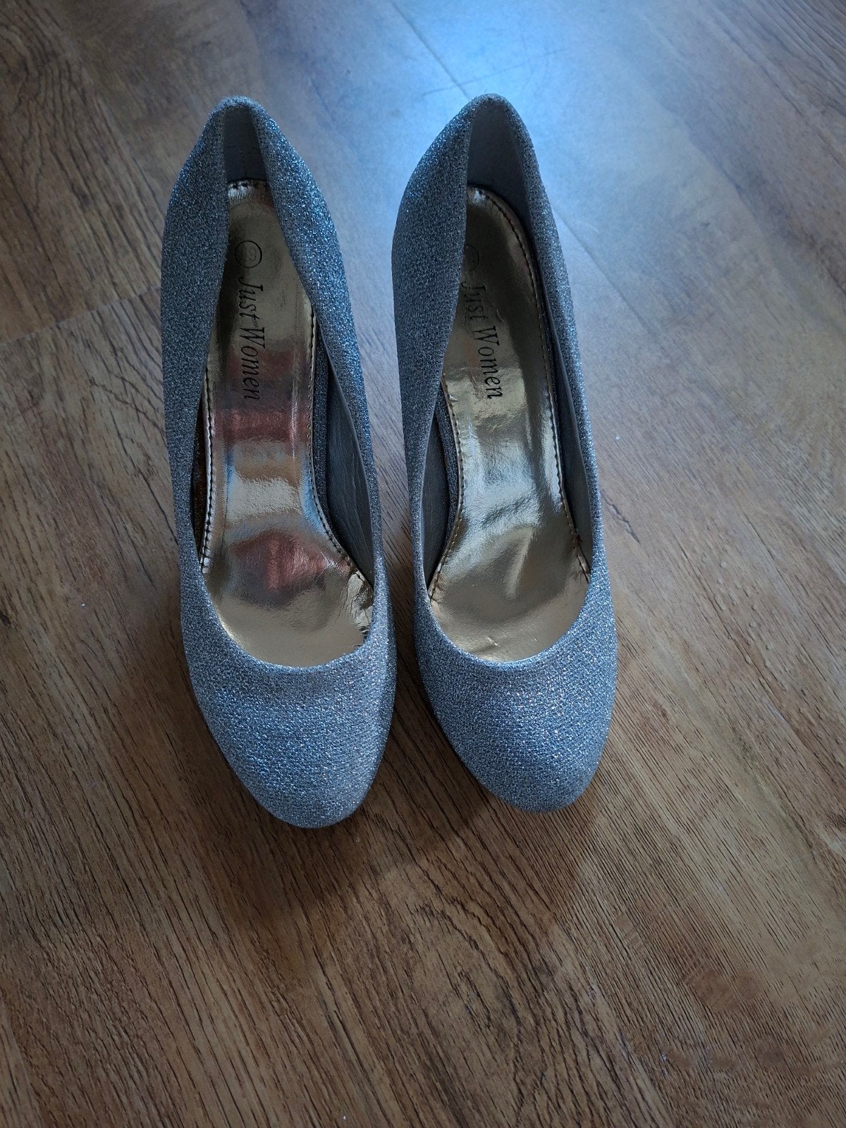 Luxe Zilveren Glitter Pumps Maat 39 - 1x Gedragen, Ophalen, Zo goed als nieuw, Overige kleuren, Pumps