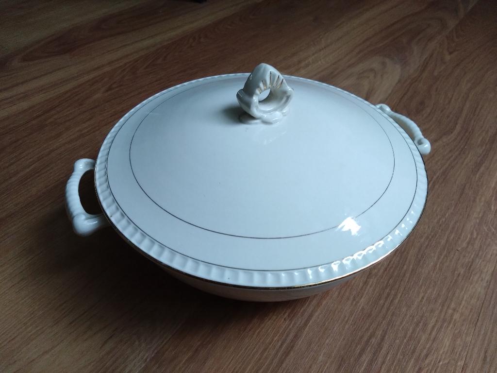 Boch Belgium Soepterrine 25cm Brocante schaal met deksel, Antiek en Kunst, Antiek | Servies los, Ophalen of Verzenden