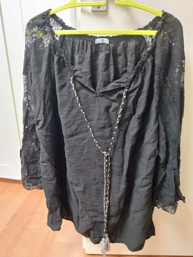 Ibiza top/tuniek/blouse, Kleding | Dames, Ophalen of Verzenden, Nieuw, Maat 38/40 (M), Zwart