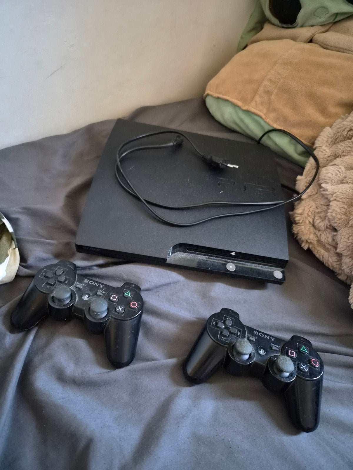 Ps3 inc 2 controllers, Ophalen, Gebruikt, Met 2 controllers, Slim