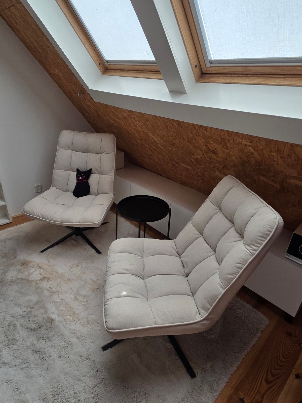 2 draaibare comfortabele fauteuils van WOOOD, Ophalen of Verzenden, Stof