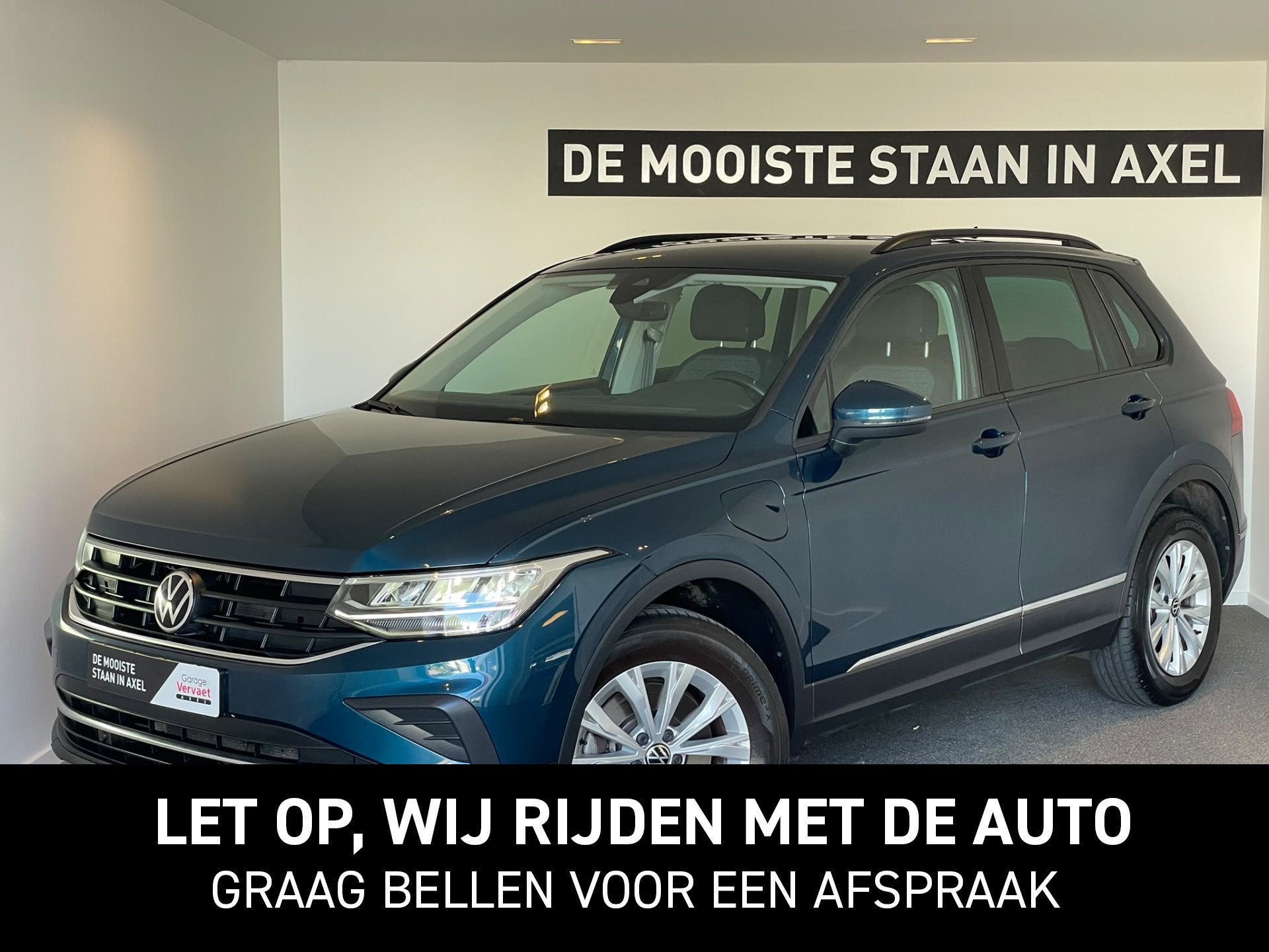 Volkswagen Tiguan 1.5 eHybrid Life Edition, Auto's, Stof, Blauw, Overige brandstoffen, Bedrijf
