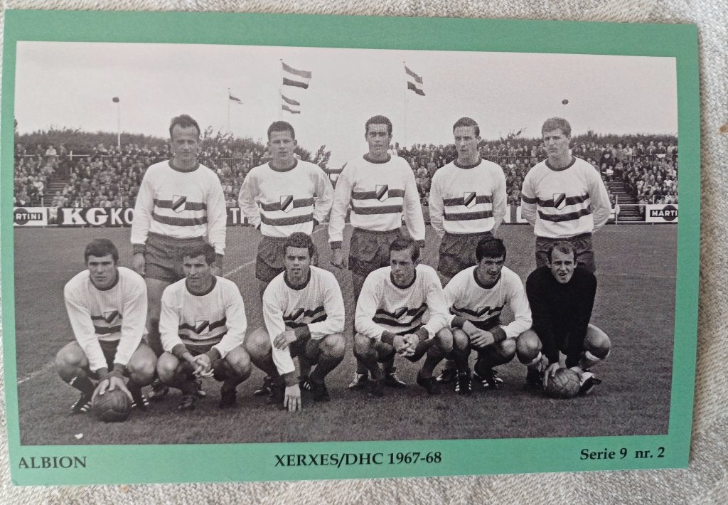 Complete serie van 10 foto kaarten Xerxes / DHC Delft, Verzamelen, Ophalen of Verzenden, Zo goed als nieuw, Overige binnenlandse clubs