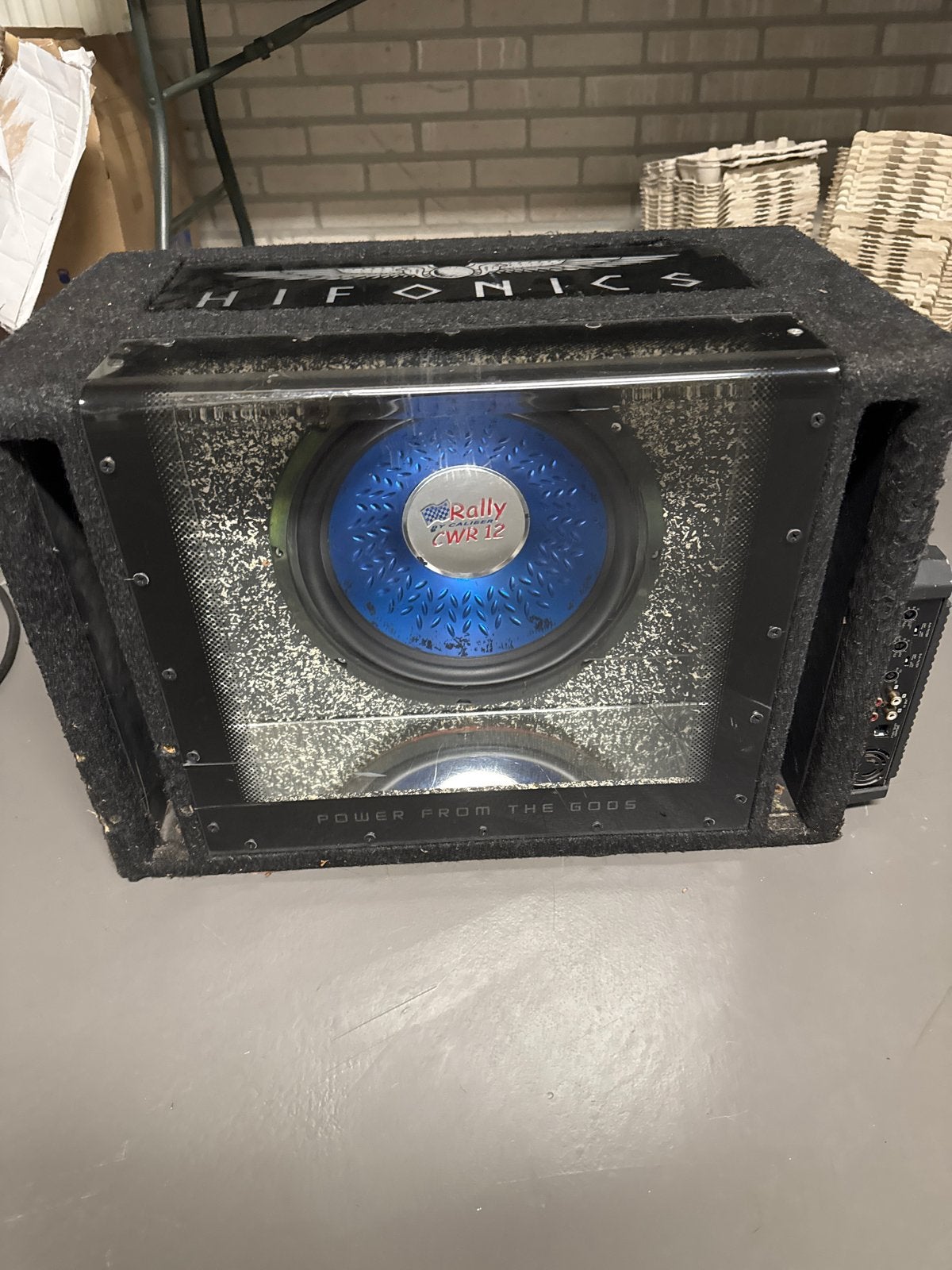 Hifonics Rally RWR12 Subwoofer met Kenwood Versterker., Ophalen, Gebruikt