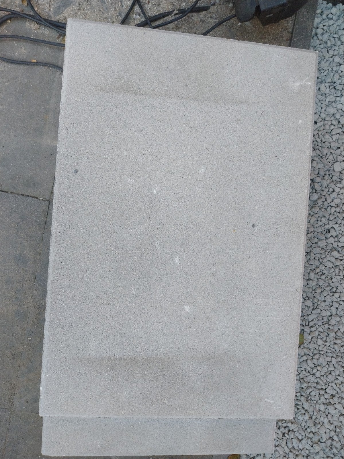 5 nieuwe betonnen terrastegels 60x40 cm, Tuin en Terras, Tegels en Klinkers, Ophalen, Gebruikt, Beton, Terrastegels
