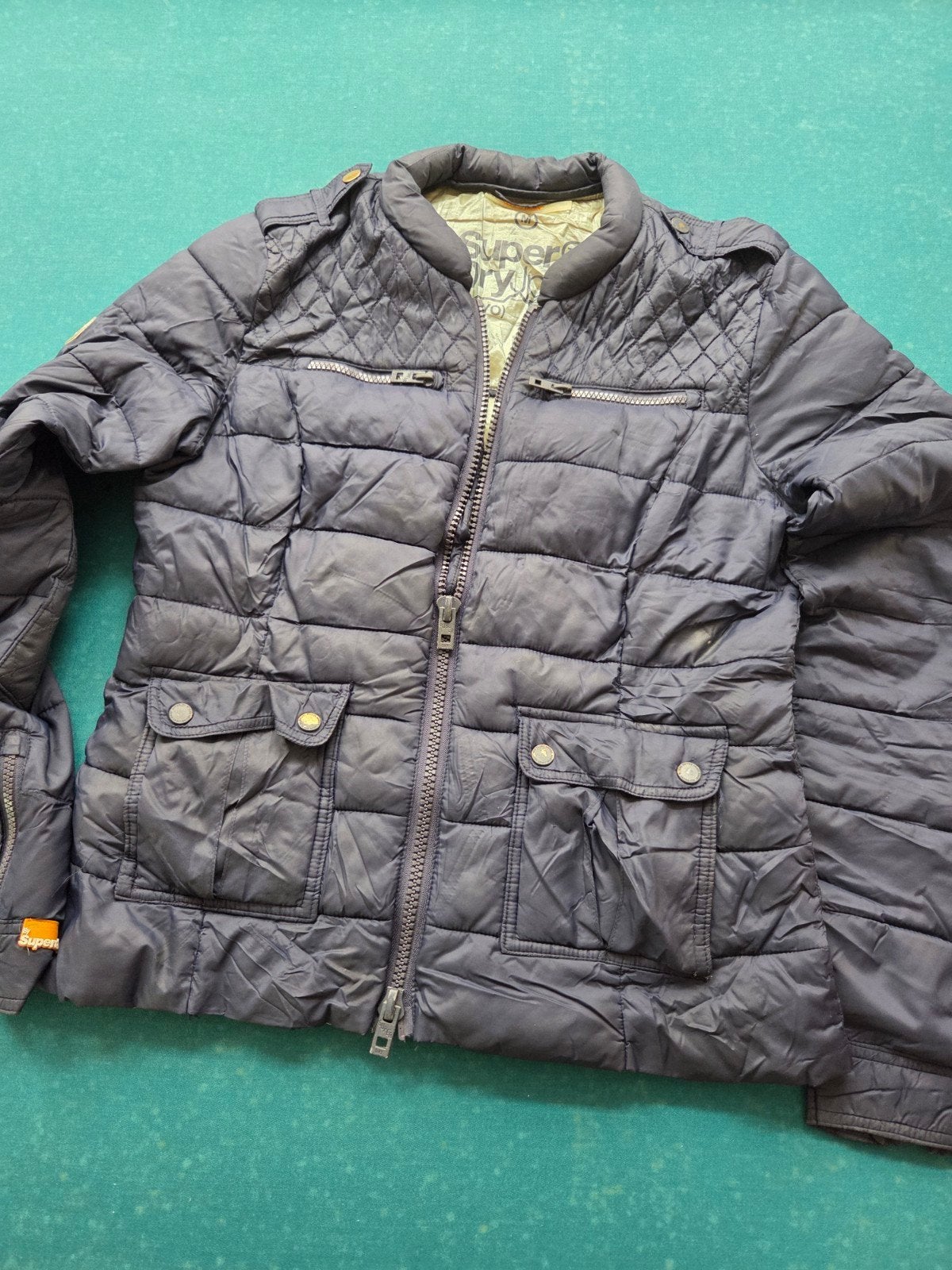 Superdry gewatteerde jas - Maat M, Maat 38/40 (M), Ophalen of Verzenden, Gedragen, Superdry