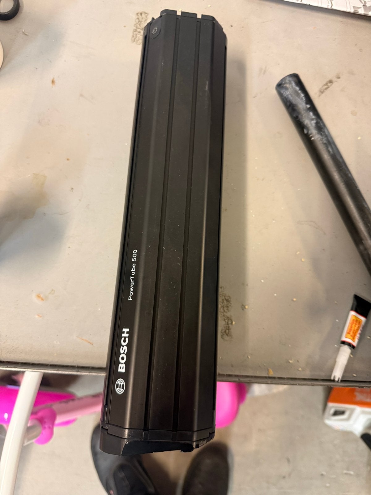 Bosch PowerTube 500Wh accu defect - voor onderdelen/reparati, Gebruikt