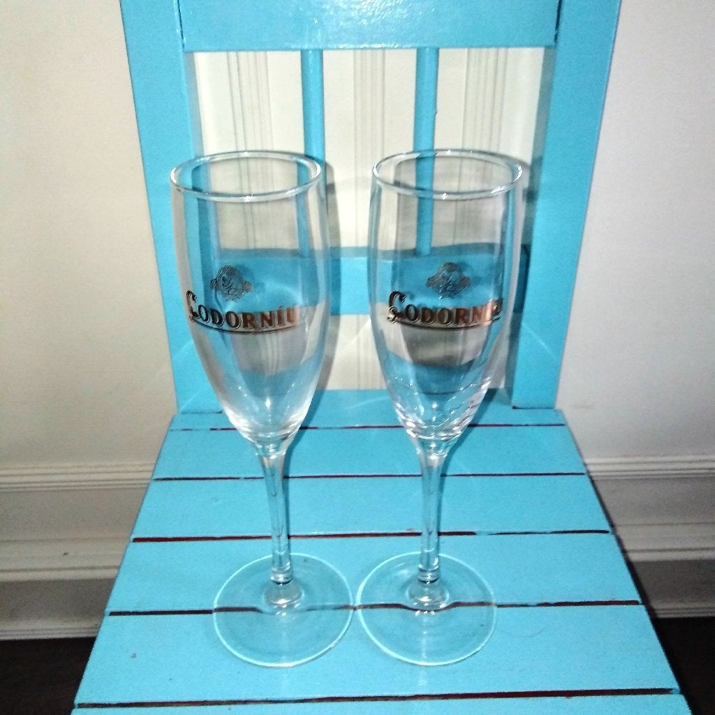 Codorniu Cava Brut glazen 2 stuks, Ophalen, Glas of Glazen, Overige stijlen, Glas