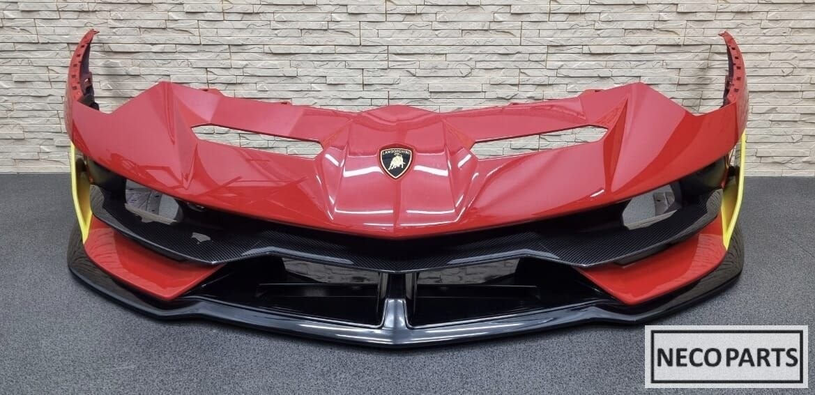BUMPER LAMBORGHINI AVENTADOR SVJ VOORBUMPER ORIGINEEL, Gebruikt, -, Overige automerken, -
