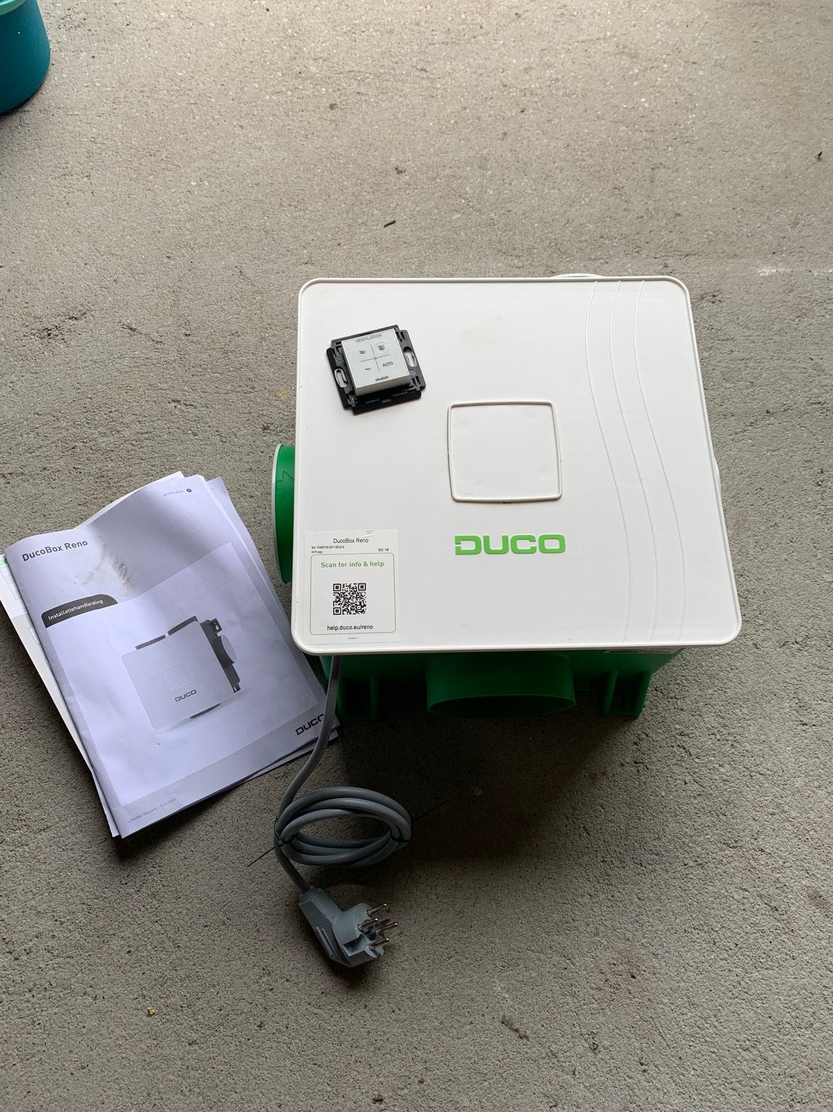 Duco Reno All in one mechanische ventilatie, Ophalen of Verzenden, Ventilator en Afzuiger