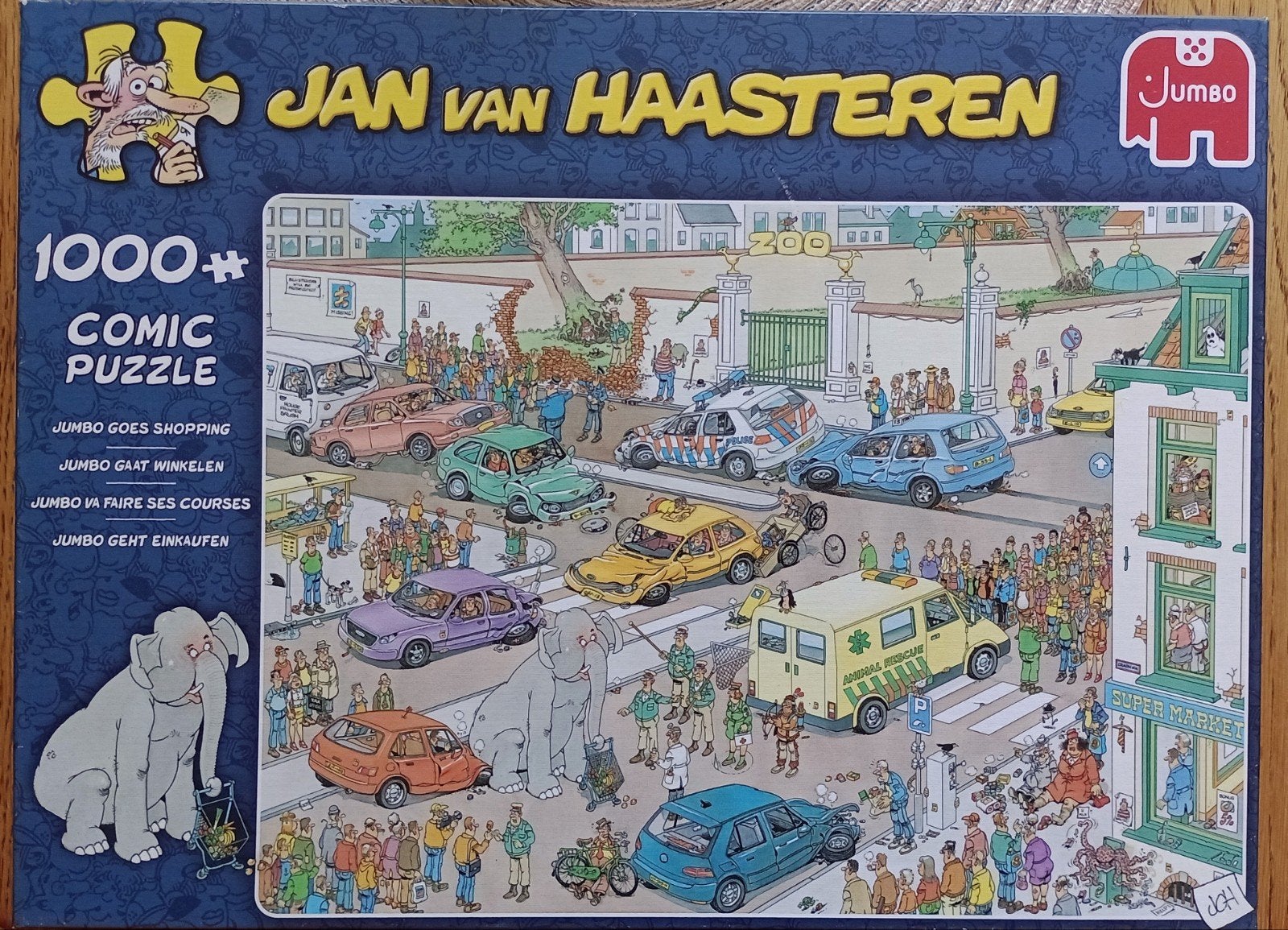 Jumbo gaat winkelen, JvH legpuzzel 1000 stukjes, Ophalen, 500 t/m 1500 stukjes, Zo goed als nieuw, Legpuzzel
