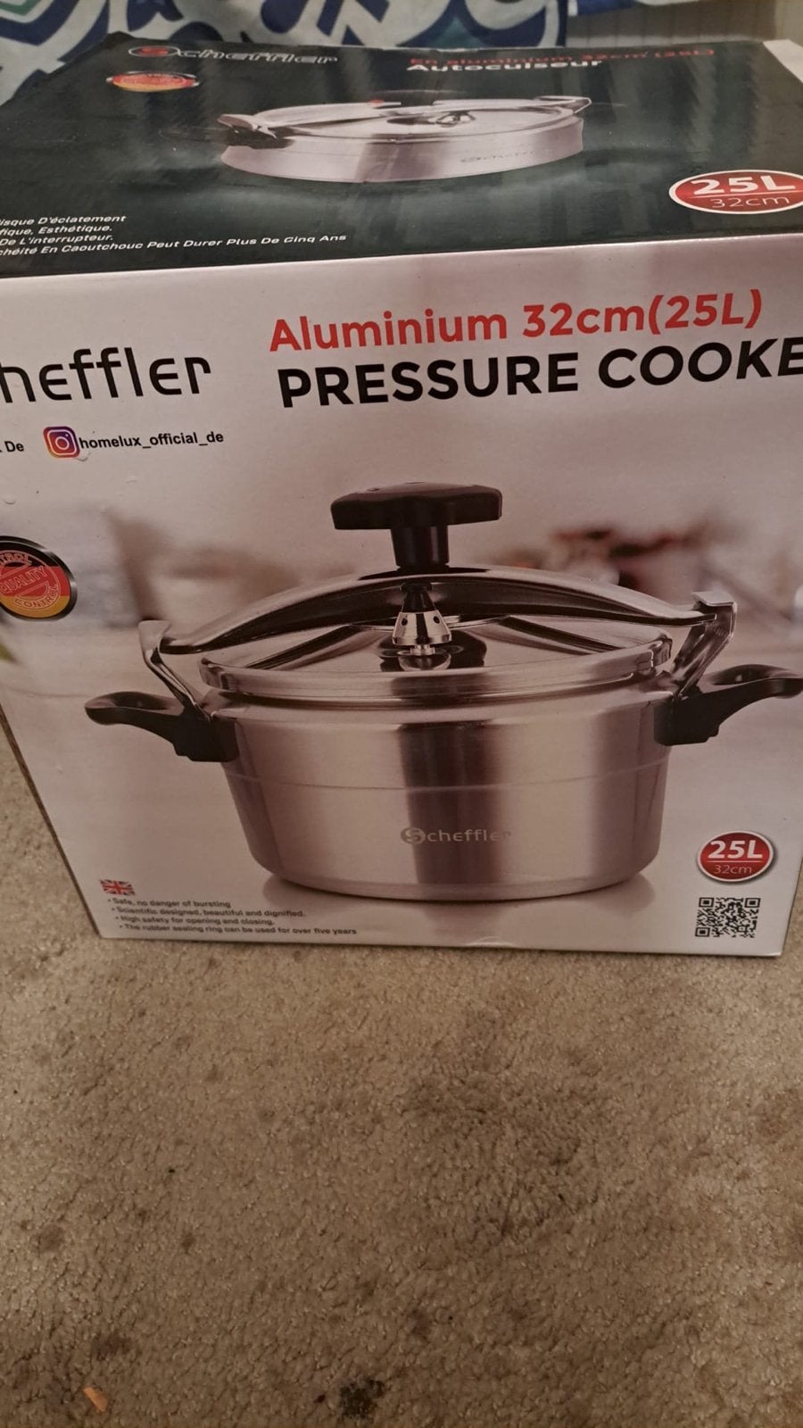 Grote Scheffler Snelkookpan - 25L Aluminium, Ophalen, Overige typen, Metaal, Overige merken