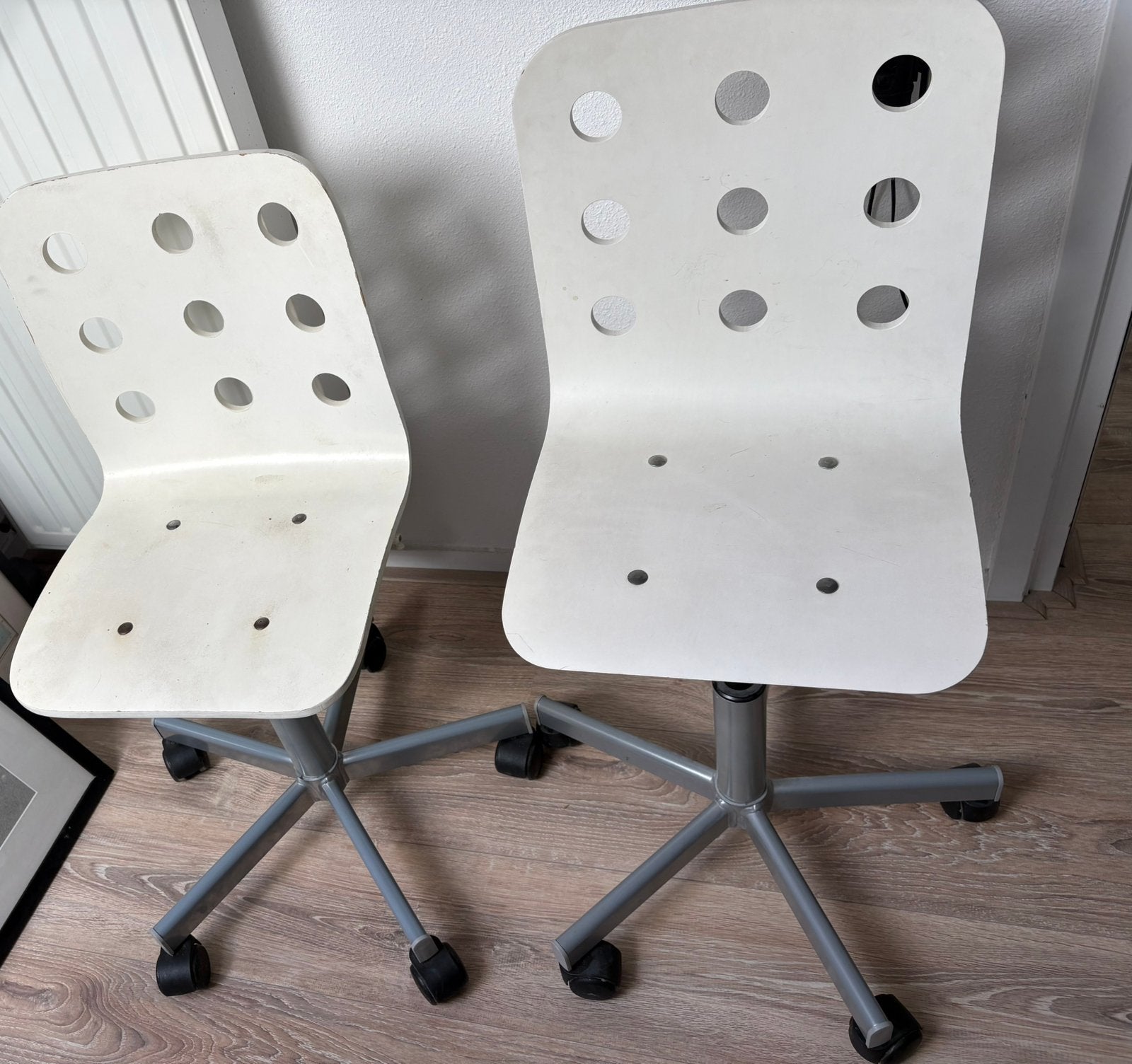 Ikea bureaustoelen type Jules, Ophalen, Gebruikt, Wit