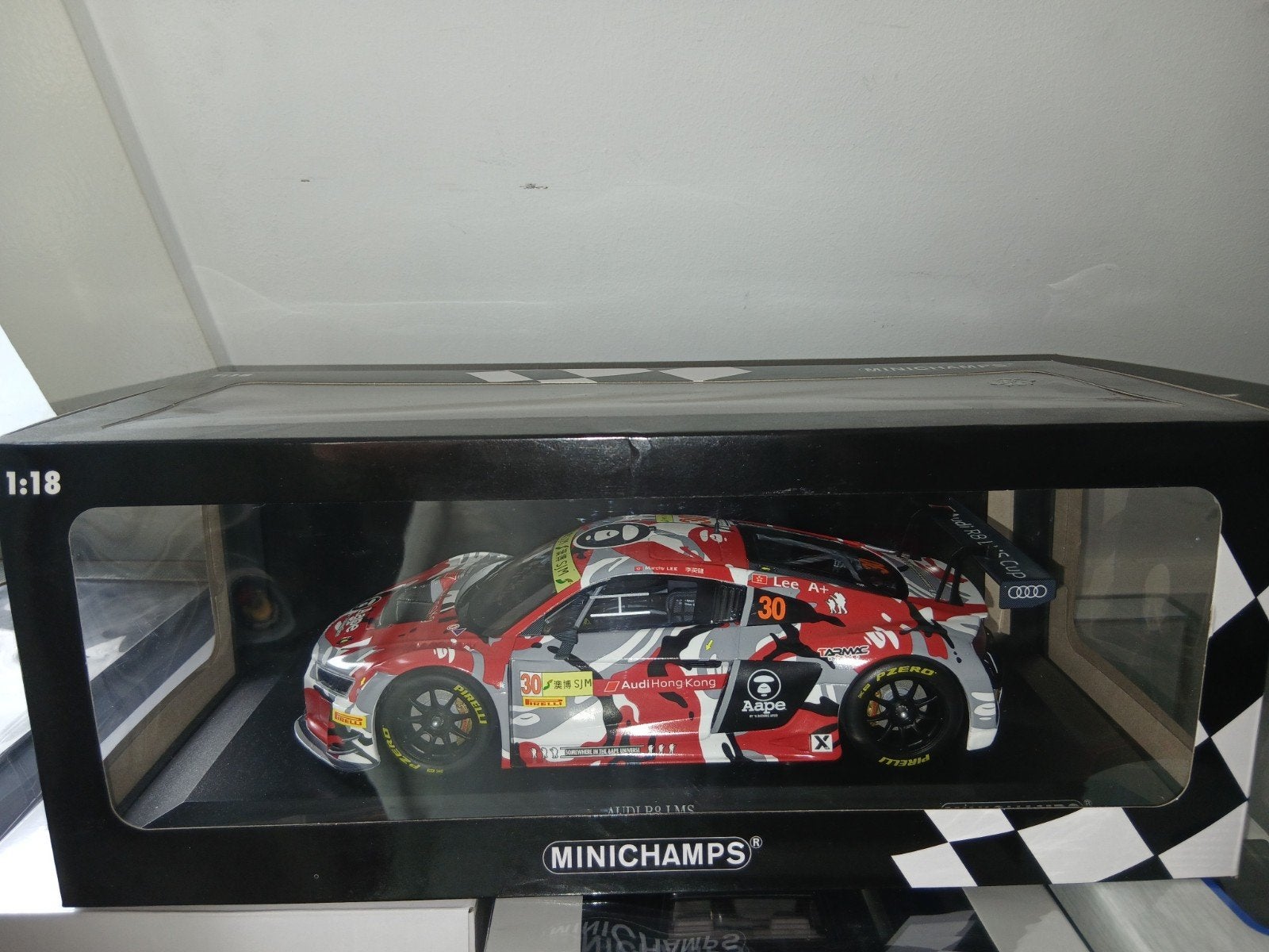 Minichamps Audi R8 LMS - 1:18 Schaalmodel, Ophalen of Verzenden, Nieuw, Auto, MiniChamps
