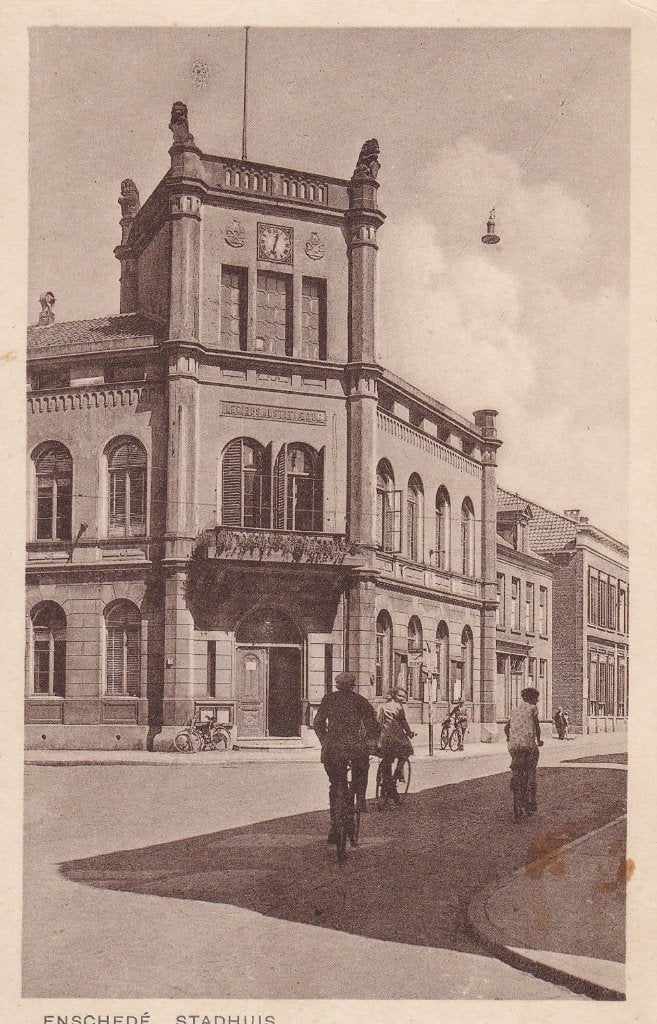 Enschede, Stadhuis., Verzamelen, Verzenden, Voor 1920, Ongelopen, Overijssel