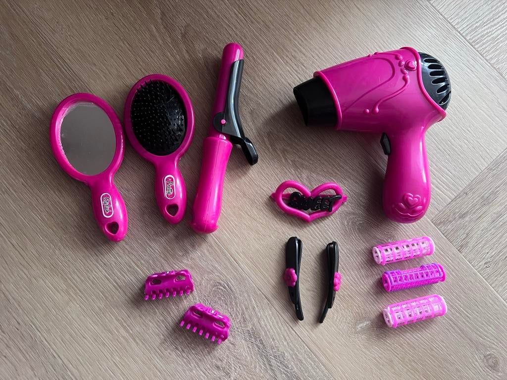 Roze kappersset speelgoed, Ophalen of Verzenden, Gebruikt