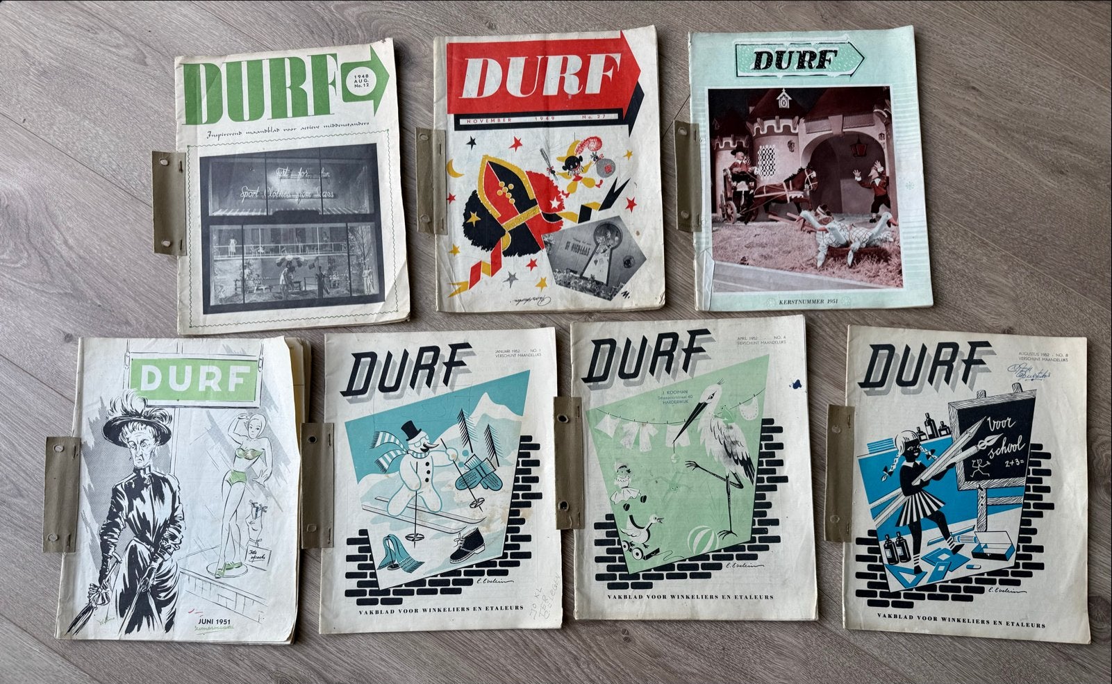 Vintage, vakblad DURF: 1948-1952, Ophalen of Verzenden, Gelezen, Overige typen