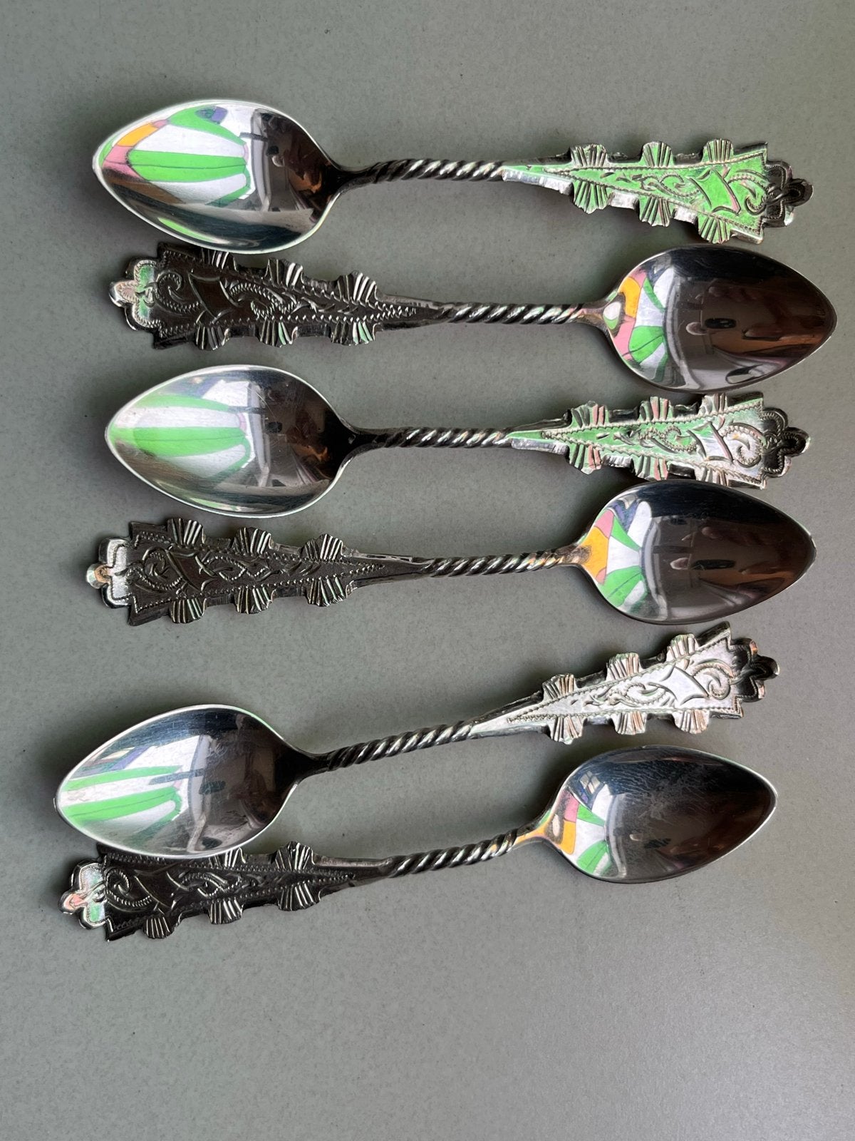 6 Antieke Zilveren Lepeltjes P van Oostrum Schoonhoven, Ophalen of Verzenden, Zilver