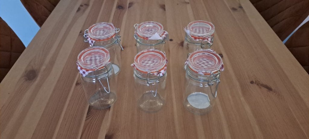 Weckpotten 250ml 6 stuks, Huis en Inrichting, Ophalen, Met deksel, Pot, Bus of Blik, Nieuw