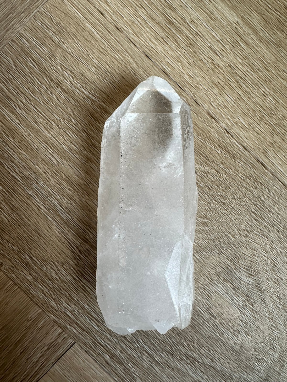 Grote Bergkristal Punt - Natuurlijke Helende Steen, Ophalen of Verzenden, Gebruikt