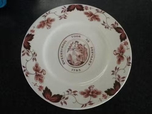 Herdenkingsbord voor de Kweekschool Zeevaart uit 1785., Antiek en Kunst, Verzenden
