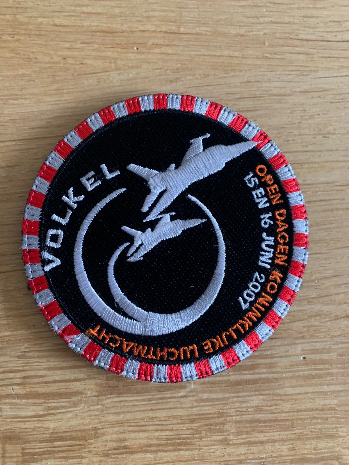F16 Patch luchtmacht dagen Volkel AB KLU 2007, Verzenden, Luchtmacht, Nederland, Embleem of Badge
