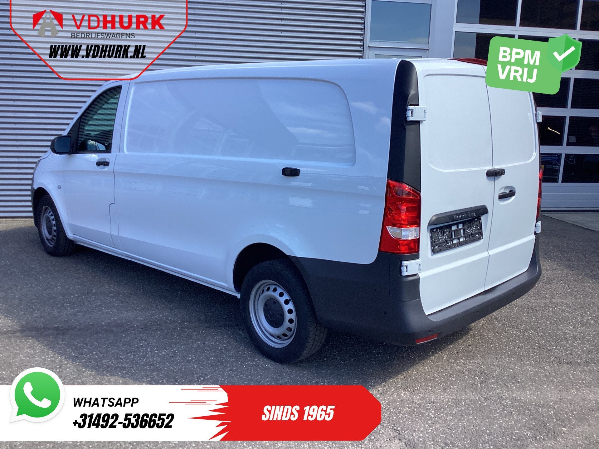 Mercedes-Benz Vito 116 CDI Aut. L3 Carplay/ Cruise/ Airco/ C, Automaat, 2000 kg, Wit, Bedrijf
