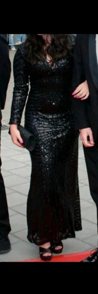 Gala jurk, Maat 38/40 (M), Galajurk, Zwart, Ophalen of Verzenden