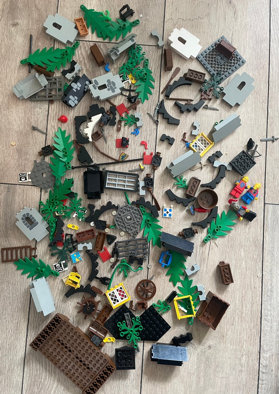 Lego partij piraten en ridder onderdelen (jaren 90), Gebruikt, Lego, Losse stenen, Pirates