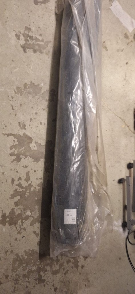 Nieuwe rol zwarte vinyl / PVC vloer, Ophalen, Zwart, Nieuw, 25 tot 50 m²