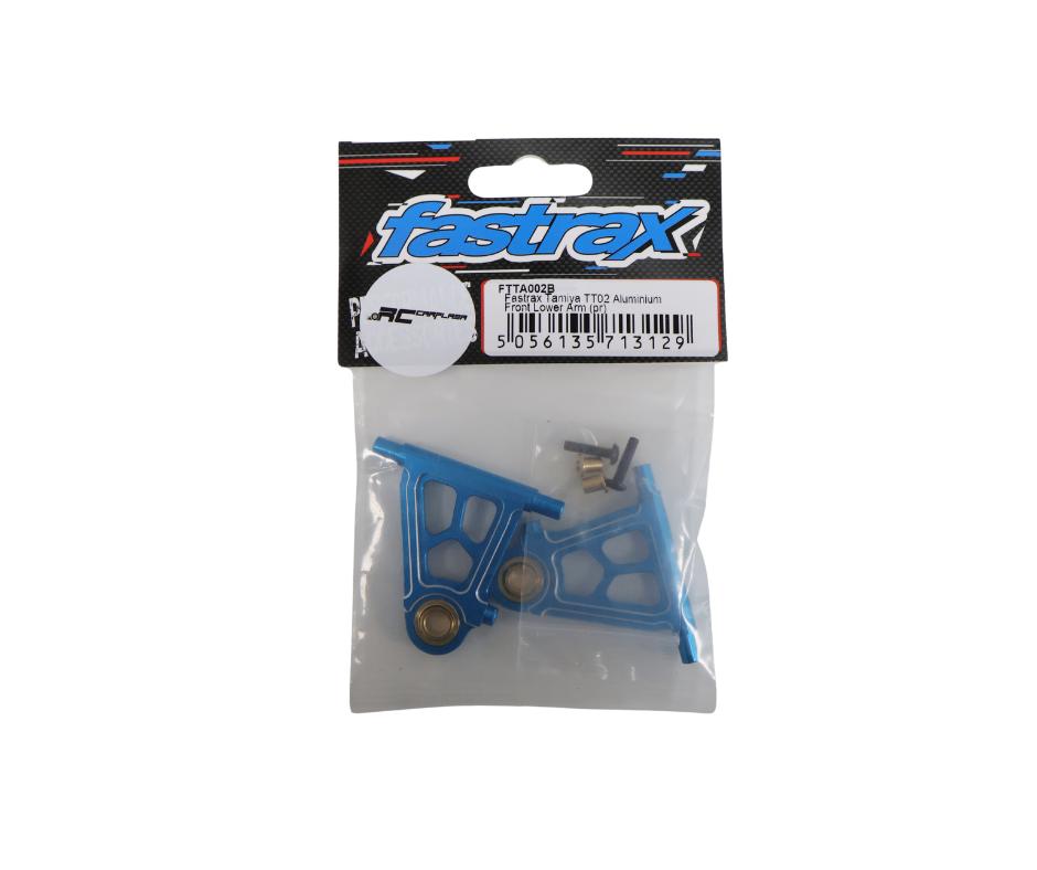 FASTRAX TAMIYA TT02 ALUM FRONT LOWER ARM (PR) FTTA002B, Ophalen of Verzenden, Nieuw, Onderdeel