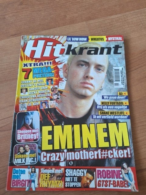 Hitkrant 2001 Eminem Backstreet Boys Britney Def Rhymz Milk, Verzenden, Gelezen, Muziek, Film of Tv