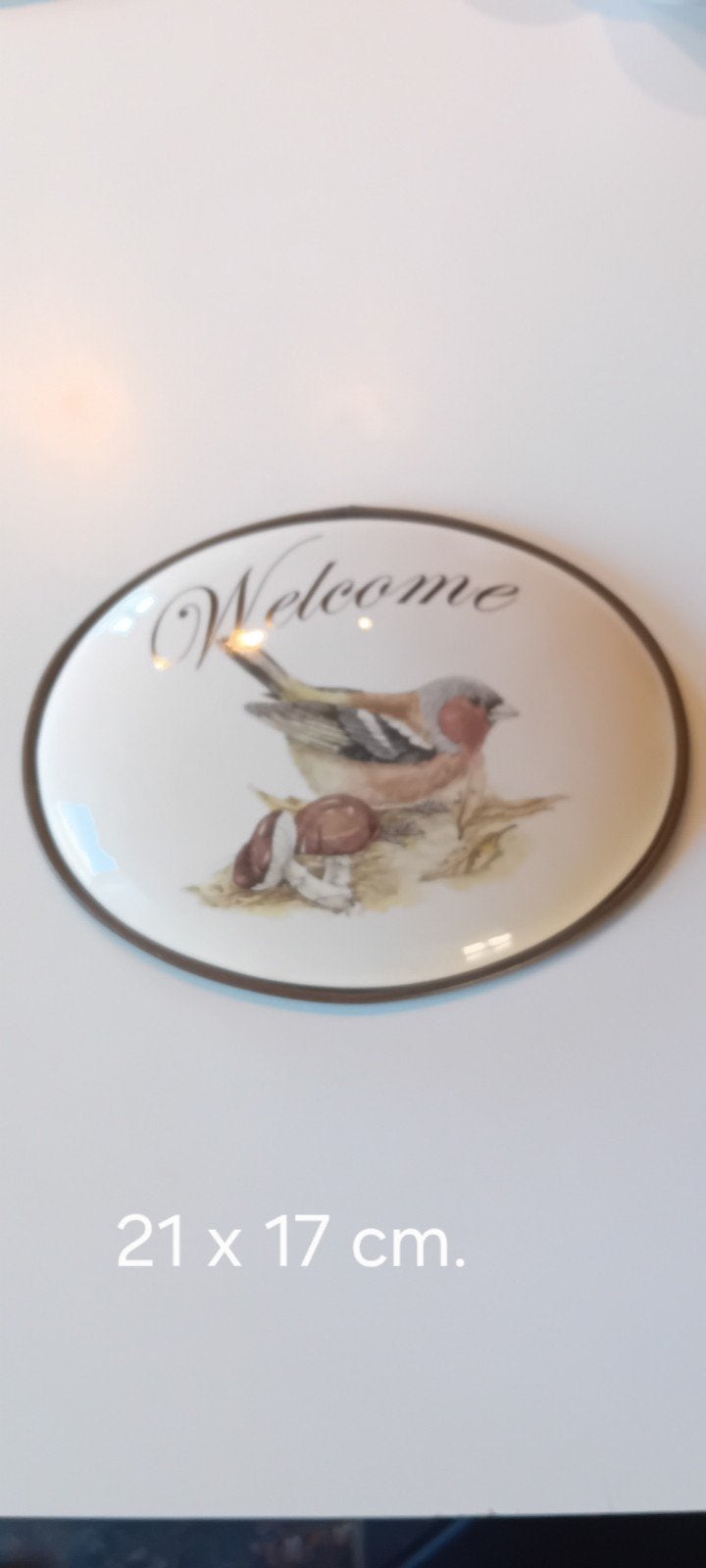 Brocante welkom bordje., Ophalen of Verzenden