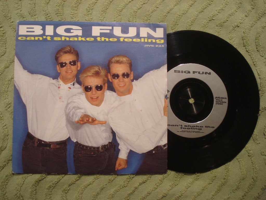 Big Fun 7" Vinyl Single: ‘Can’t shake the feeling’ (UK), 7 inch, Single, Ophalen of Verzenden, Zo goed als nieuw
