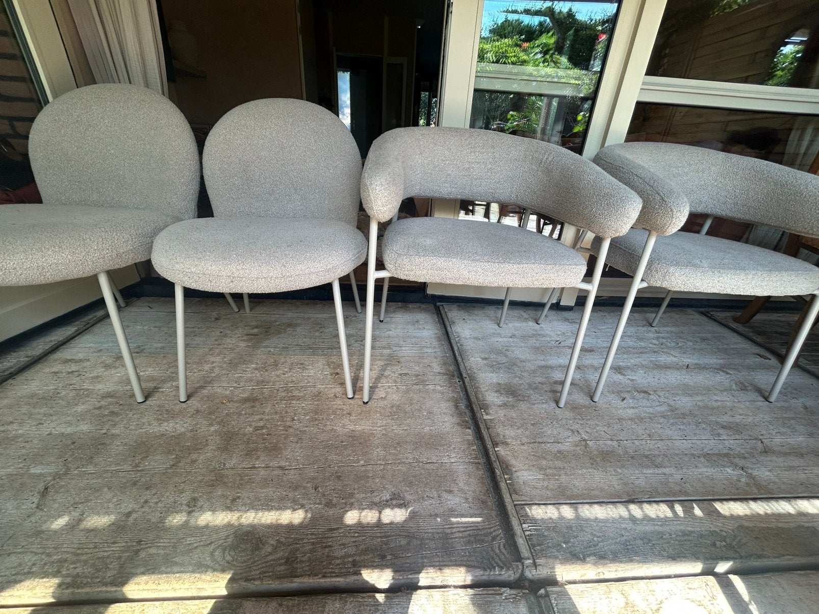 Karwei eettafel stoelen, Huis en Inrichting, Ophalen of Verzenden, Gebruikt, Vier