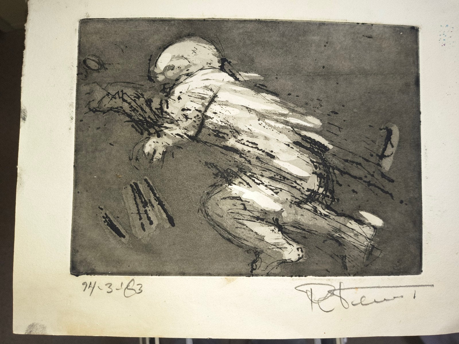 pentekening, Antiek en Kunst, Ophalen, Tekening, Pentekening, Gesigneerd