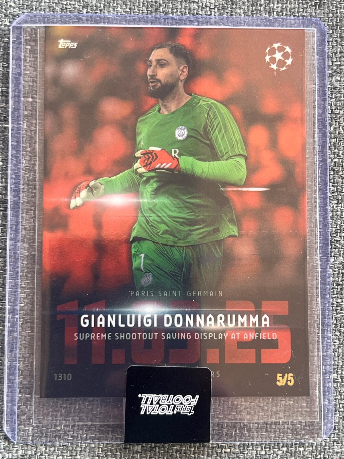 Gianluigi Donnarumma Topps Champions League Kaart 5/5, Ophalen of Verzenden, Zo goed als nieuw, Buitenlandse clubs, Spelerskaart