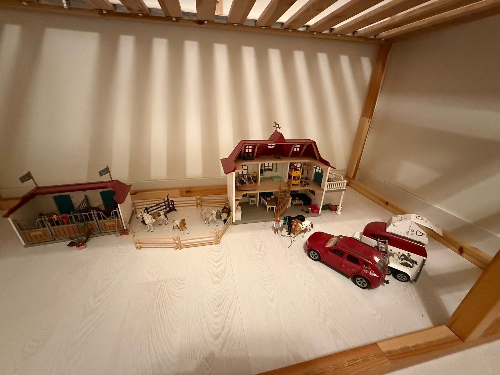 Schleich Horse Club: Grote Manege, Auto, Trailer & Extra's, Kinderen en Baby's, Speelgoed | Overig, Zo goed als nieuw, Meisje