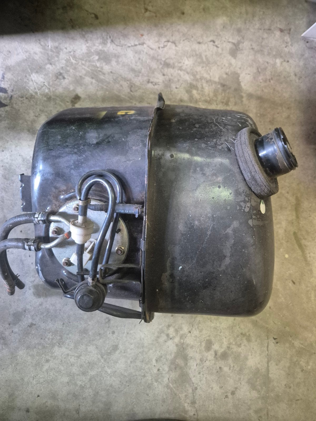 benzine tank mini, Ophalen, Mini