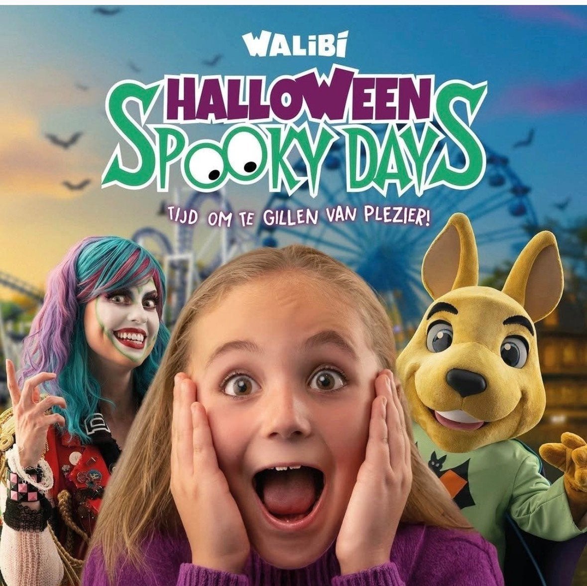 2 tickets voor walibi (halloween spooky days), Twee personen, Ticket of Toegangskaart