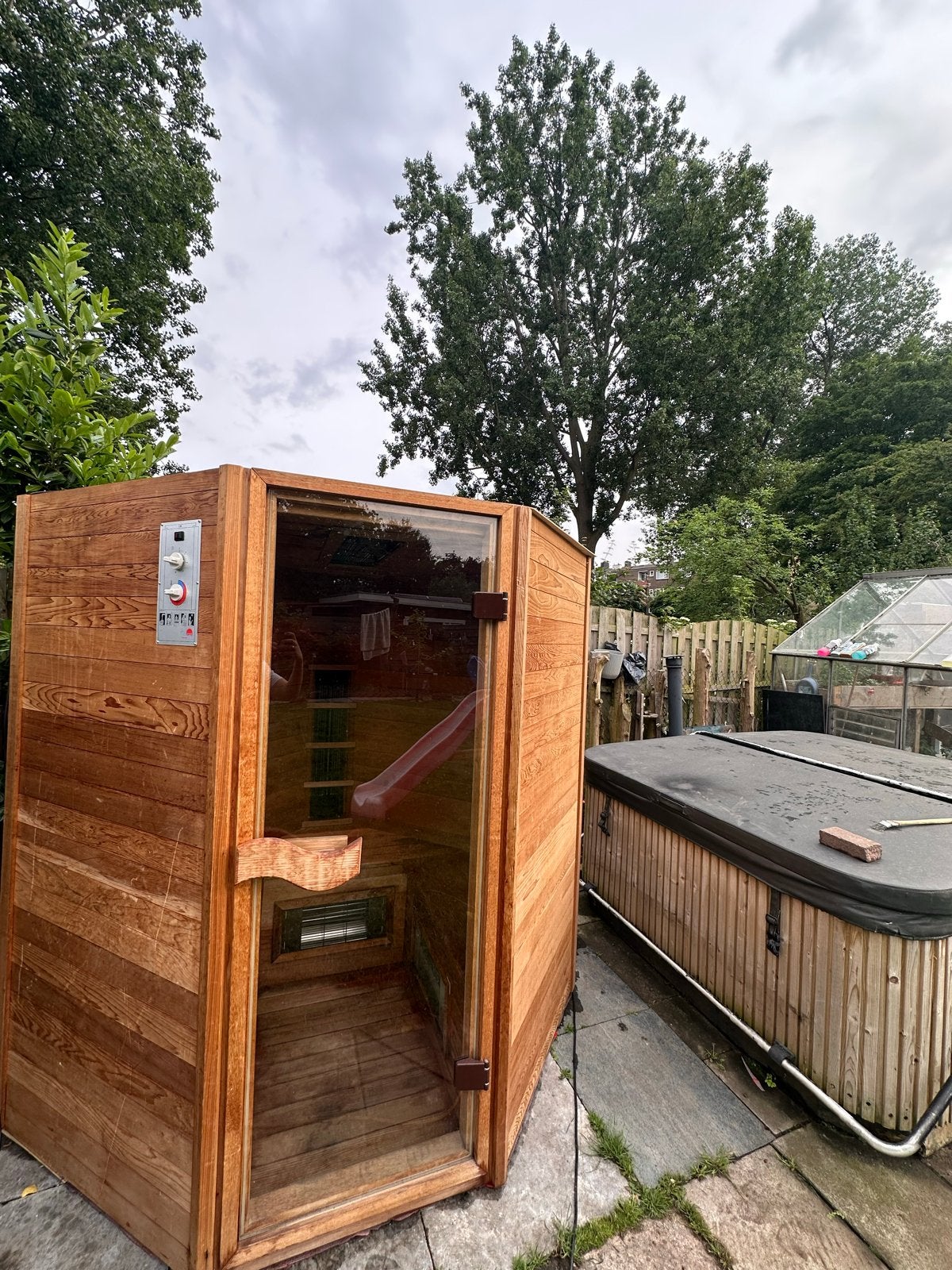 Houten binnen Sauna - Zo Goed als Nieuw, Info@feelgoodinfracabin.nl, Nieuw, Ophalen of Verzenden, Feel good infra cabin