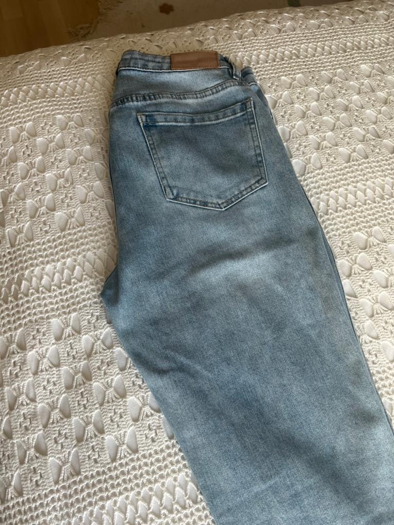 Spijkerbroek Queen Hearts maat L, Ophalen of Verzenden, Gedragen, Blauw, W28 - W29 (confectie 36)