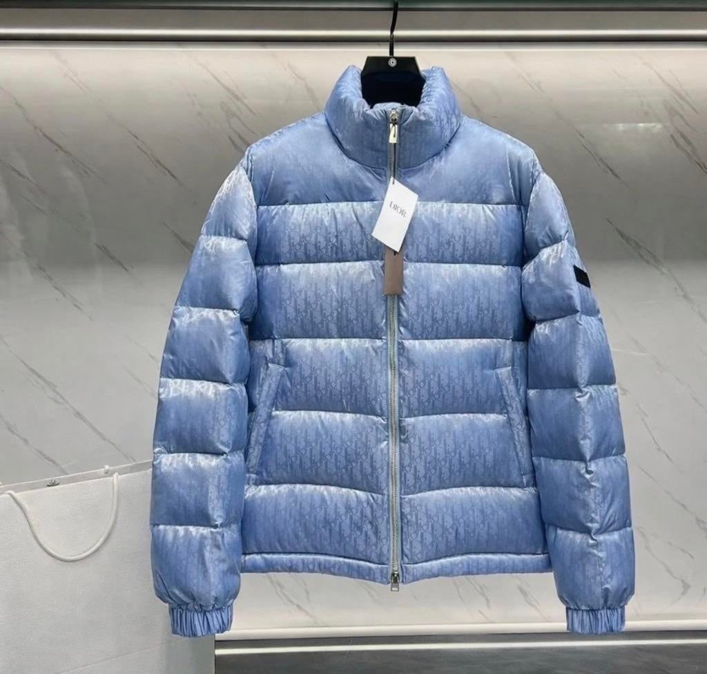 Dior jacket baby blue L, Ophalen of Verzenden, Zo goed als nieuw, Overige maten, Blauw