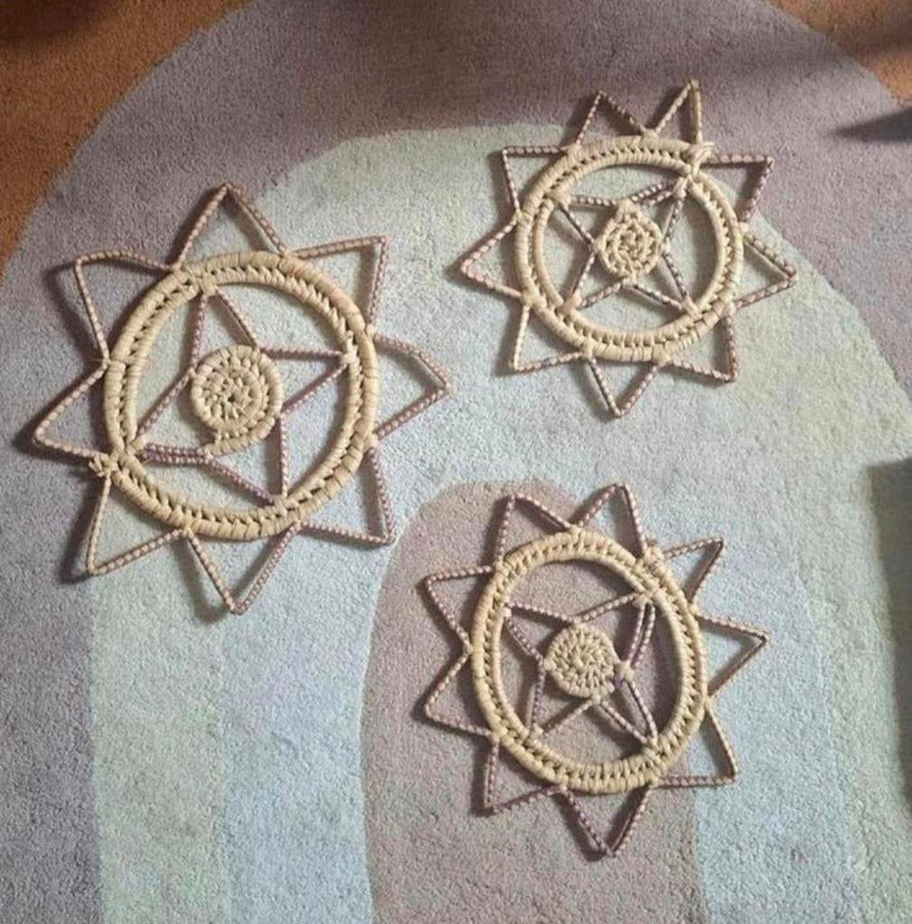 Rotan wanddecoratie, Ophalen of Verzenden, Zo goed als nieuw