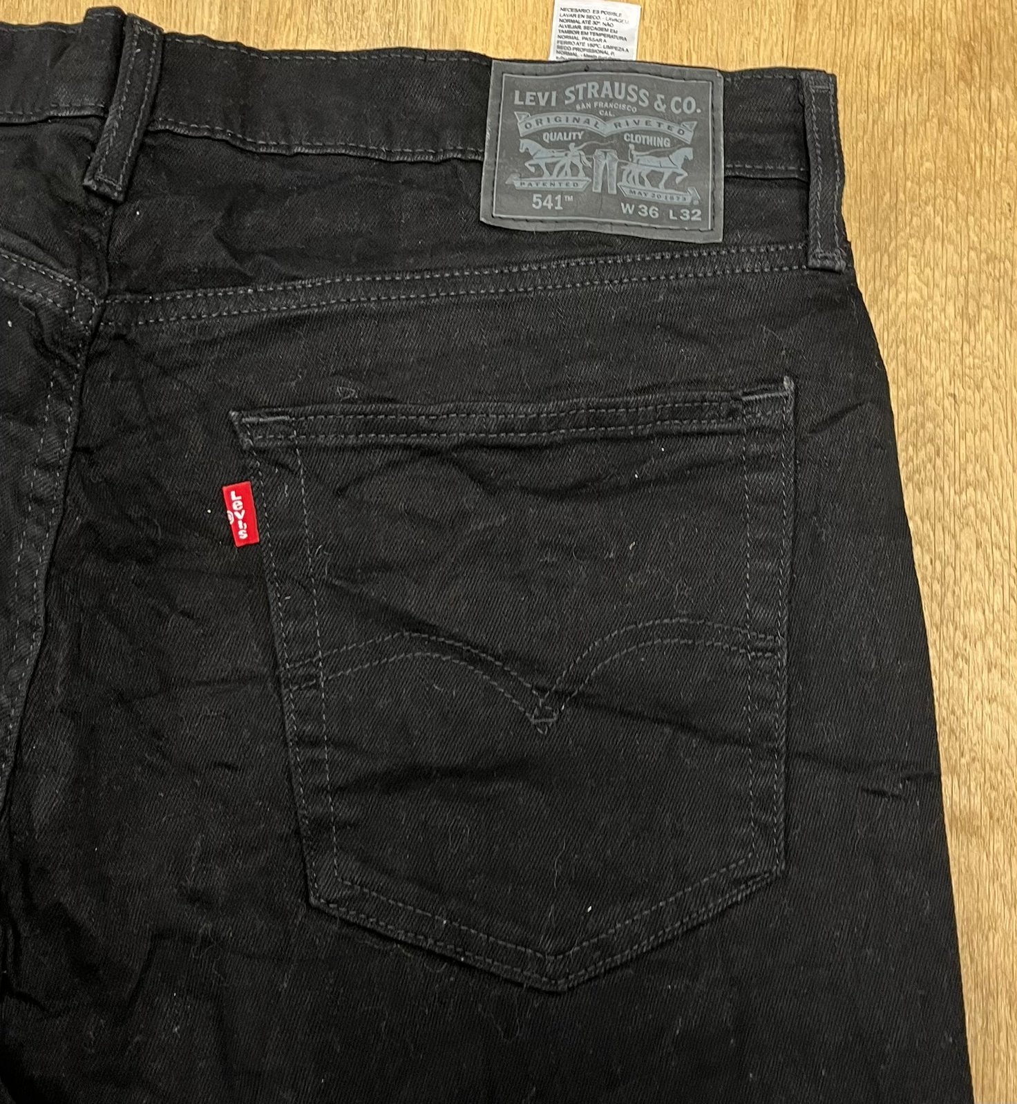 Levi’s 541 athletic taper jeans zwart - Maat W36 L32, Ophalen of Verzenden, Zo goed als nieuw, Zwart, W36 - W38 (confectie 52/54)
