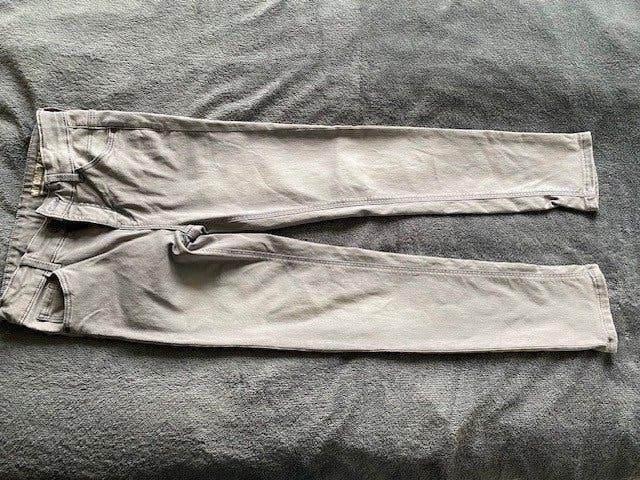 Hema grijze spijkerbroek van jog denim, maat 158, Broek, Ophalen of Verzenden, Zo goed als nieuw, Hema