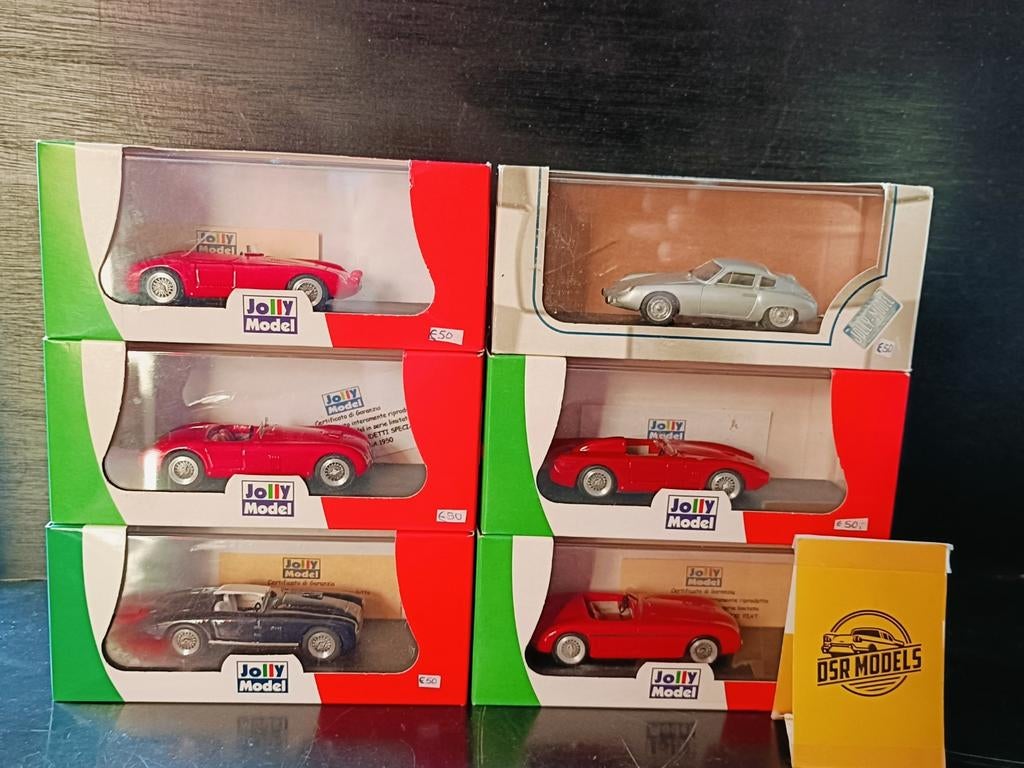 1:43 5 modellen van Jolly models, Hobby en Vrije tijd, Modelauto's | 1:43, Overige merken, S, Auto, R